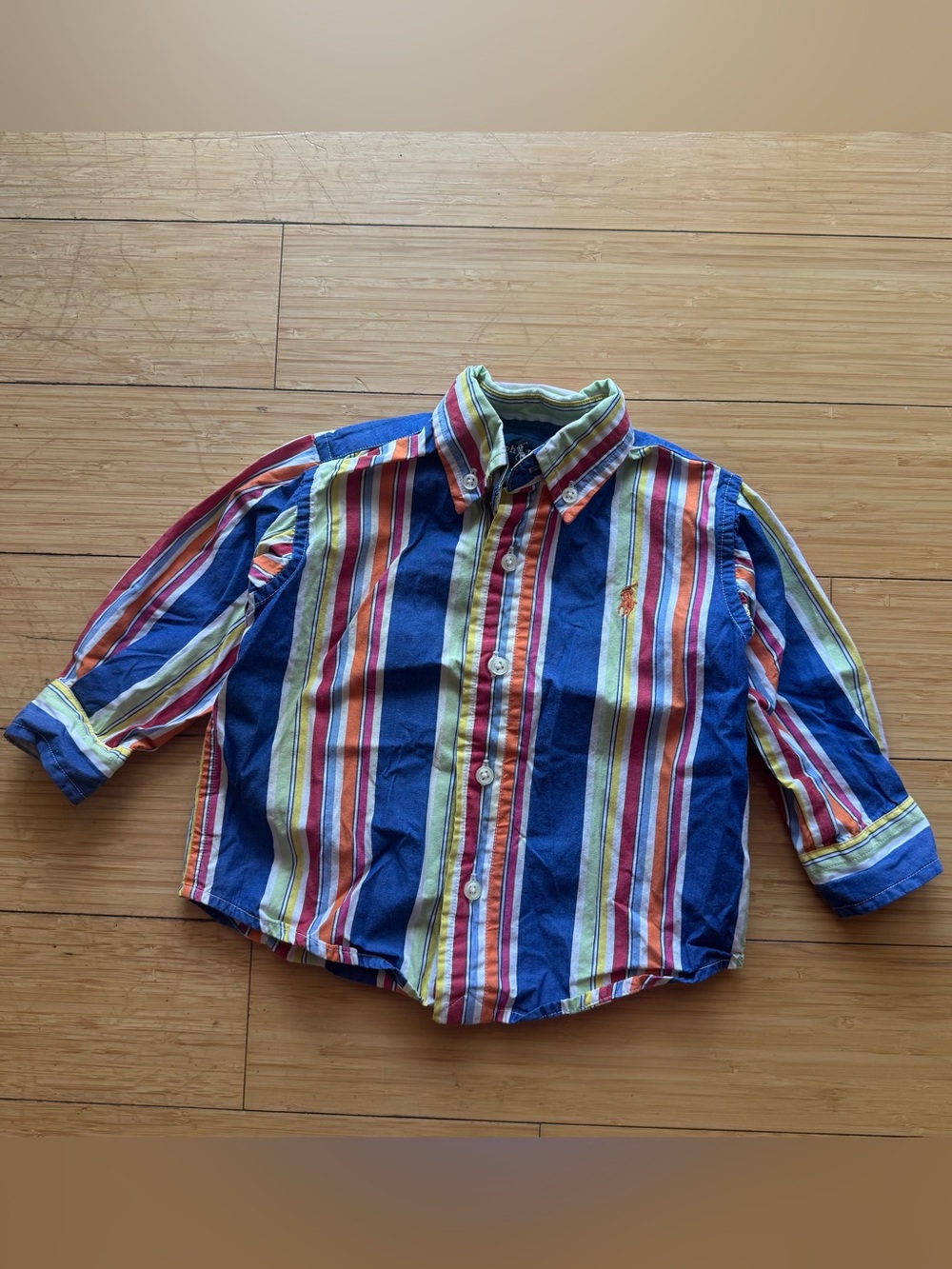 Ralph Lauren Multi-Color Striped Button-Down Shirt